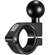 BRCOVAN Aluminum Alloy Handlebar Clamp Mount Base with 1'' TPU Ball, Fit on 0.875''/1''/1.125''/1...