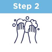 Step 2: Work the bar into a lather with your hands