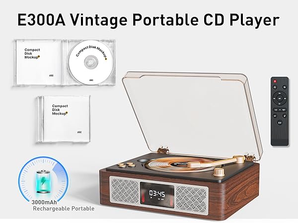 E300 Retro Portable CD Player