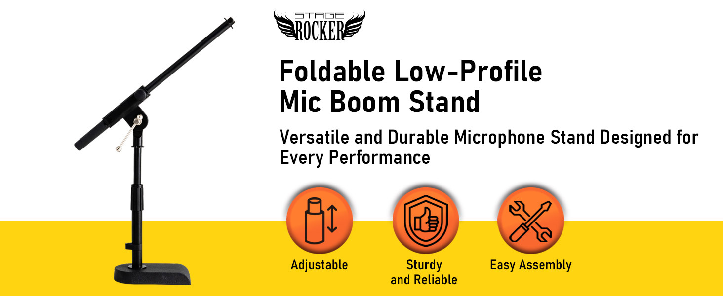 low profile mic boom stand
