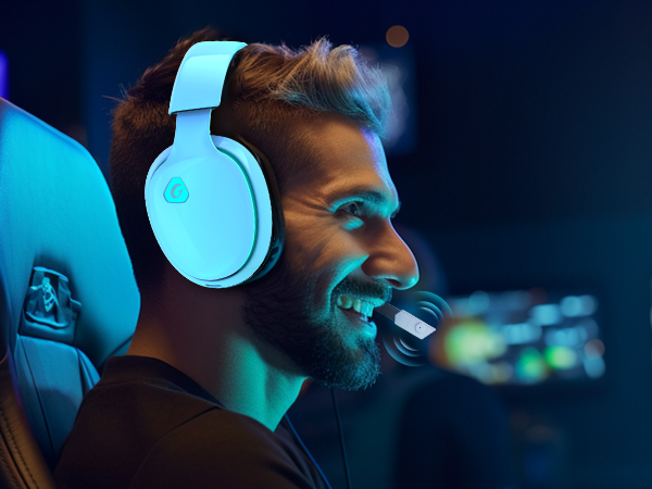 mic headset for pc, wireless gaming headset with mic ps5