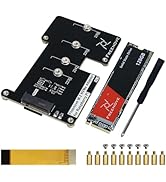 Freenove M.2 NVMe Adapter V2 for Raspberry Pi 5 (with 128GB SSD), M.2 HAT Add-on Board, Solid Sta...