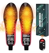 3500mAh Eletric Heated Insoles Foot Warmers with Remote Controller Rechargeable Heated Insole Out...