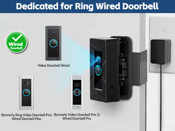 use for wired doorbell mount