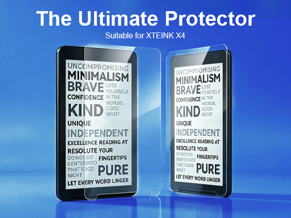 Tempered glass suitable for XTEINK X4