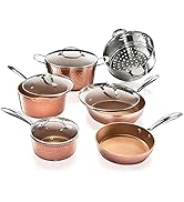 Gotham Steel Pots and Pans Set – Premium Ceramic Cookware with Triple Coated Ultra Nonstick Surfa...