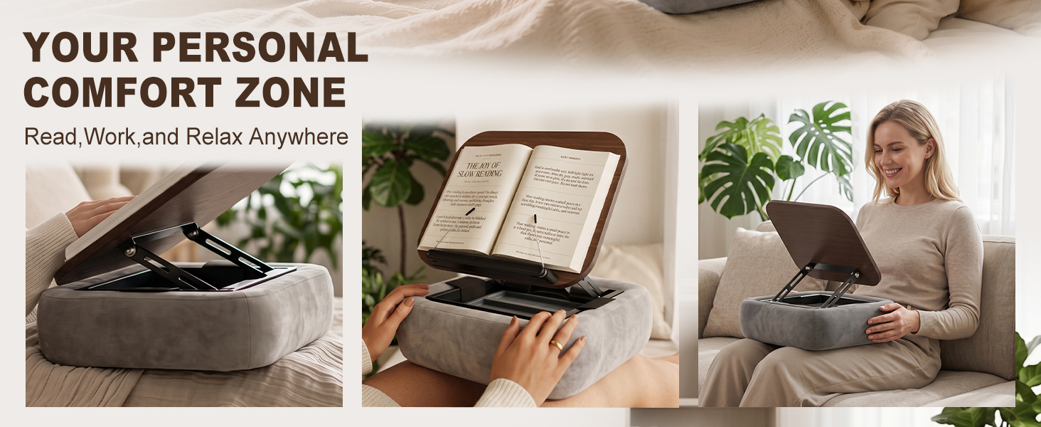 Lap Book Pillow Holder