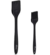 HOTEC Basting Brushes Silicone Heat Resistant Pastry Brushes Spread Oil Butter Sauce Marinades fo...