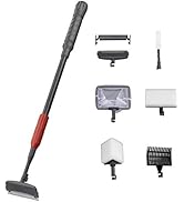 UPETTOOLS Aquarium Cleaning Tool 6 in 1 Fish Tank Cleaning Kit Algae Scraper Scrubber Pad Adjusta...