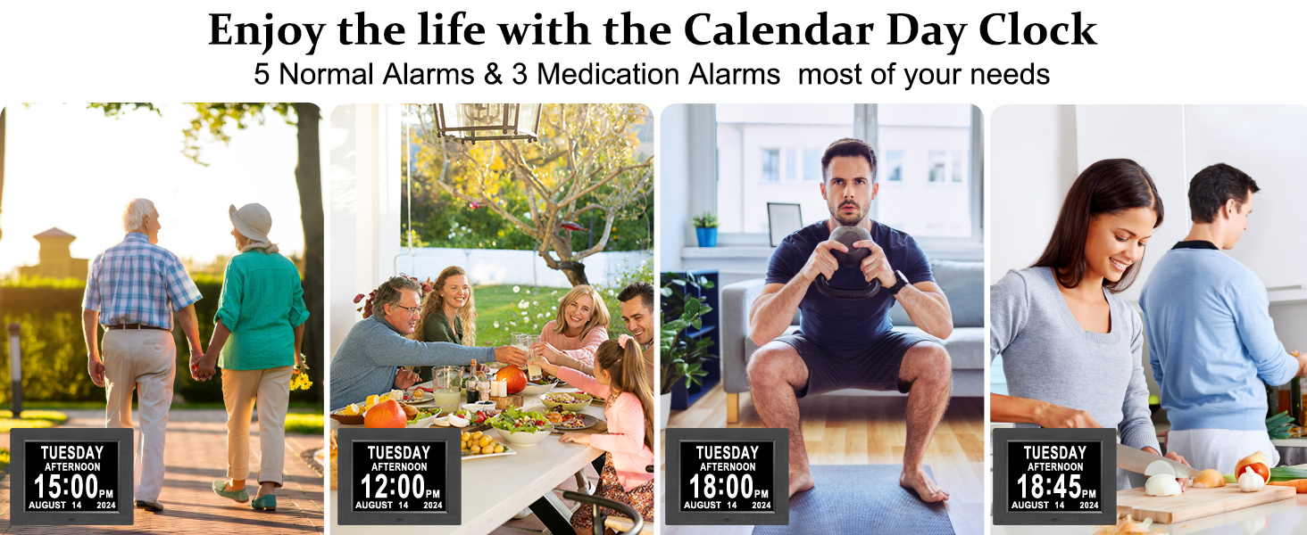  Digital Calendar Day Clocks for Seniors