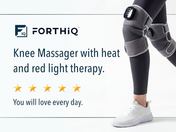 FORTHiQ RED+ Knee Massager with Heat and Red Light Therapy