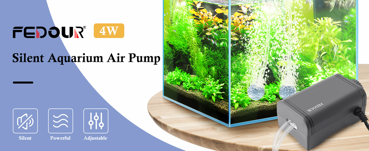 FEDOUR aquarium air pump quiet