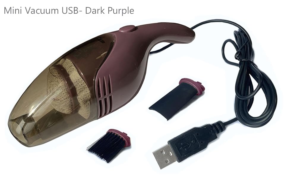 Dark Purple smallest mini size Vacuum 15cm x 5cm