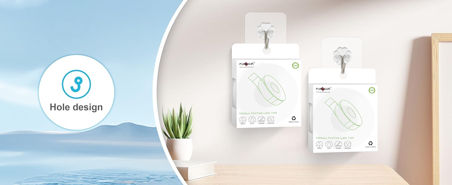 Labeling Tapes Label Print Paper Thermal Laminated Waterproof Self-Adhesive Labeling Tape 