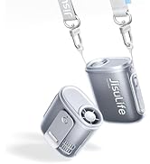 JISULIFE Portable Waist Fan, 100 Speed 40000RPM Cooling, Mini Personal Handheld Wearable Neck Fan...