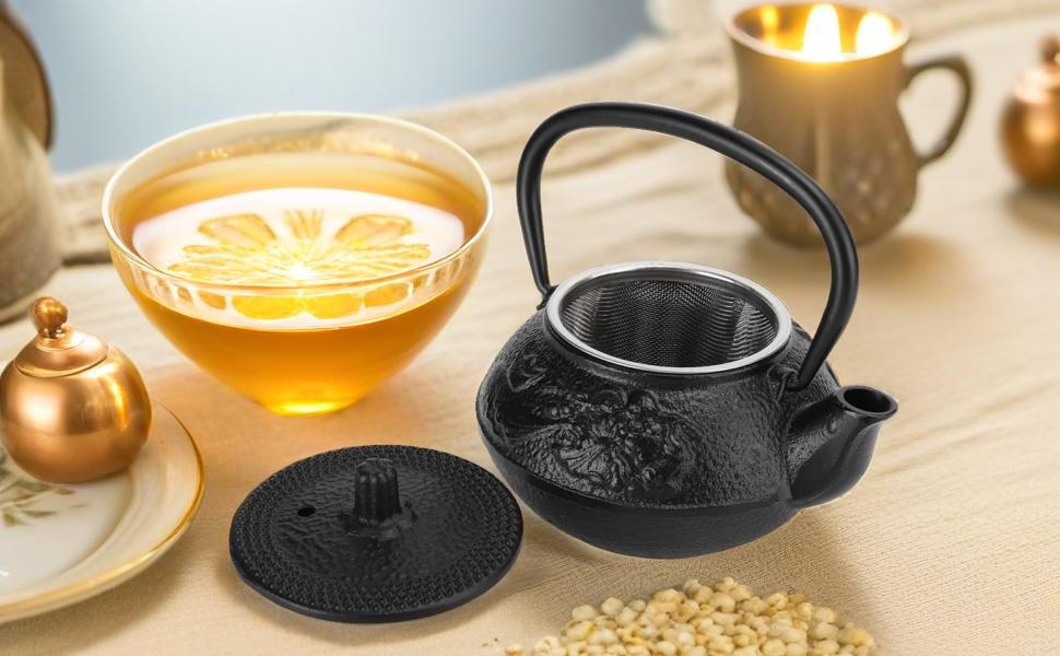 Black Tea Kettle Cast Iron Kettle For Wood Stove Tea Pot