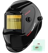 YESWELDER Auto Darkening Welding Helmet, Blue Light Blocking, 1/1/1/1 True Color Solar Powered We...