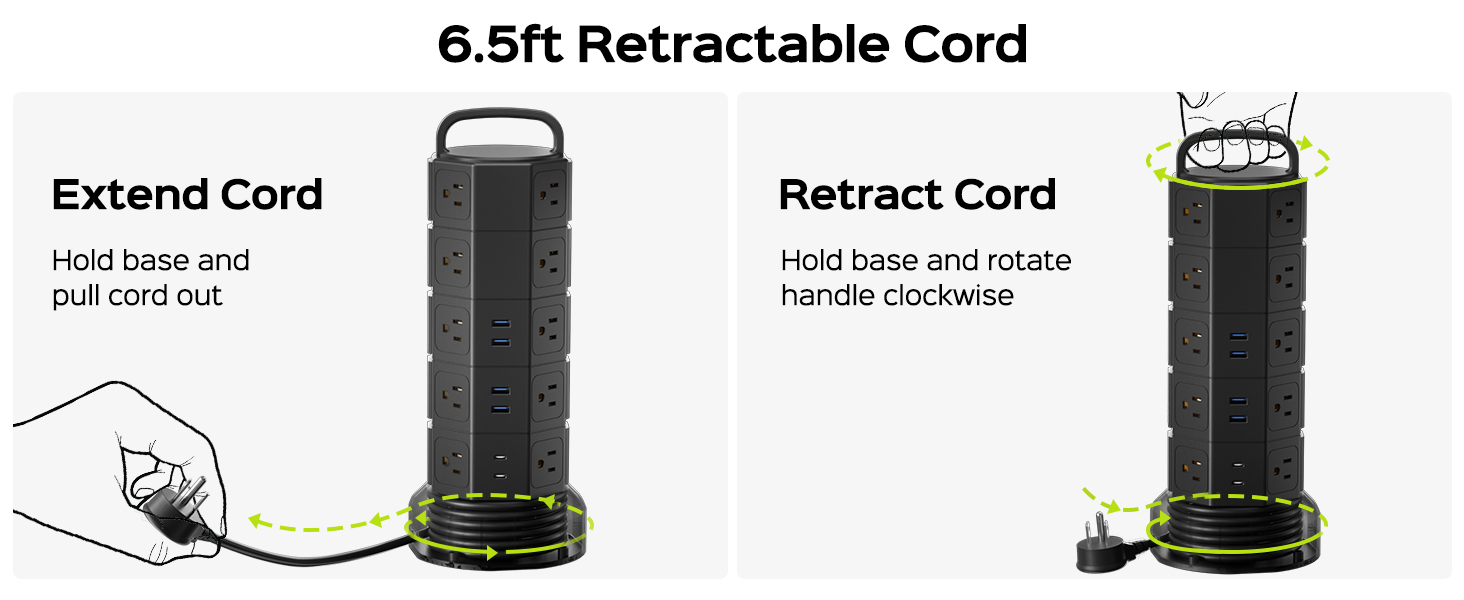 extension cord with multiple outlets
