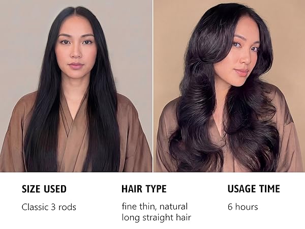 heatless straight hair