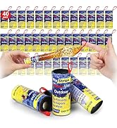 40 Pack Fly Strips Ribbon Sticky Indoor Outdoor Hanging, Fruit Flies Traps Outdoor Paper Indoor, ...