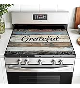 AOHMPT Multi-Design Stove Top Cover for Glass/Electric Stoves - 3-in-1 Heat-Resistant Protector M...