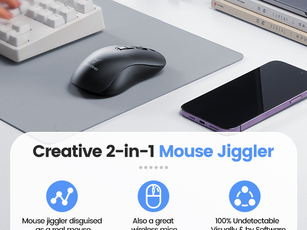 Wireless Mice with Build-in Mouse Jiggler Mover