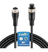 EWAY 4 Pin Aviation Extension Cable (16FT/5M) Backup Camera Cord Car Video 4PIN Aviation Connecto...