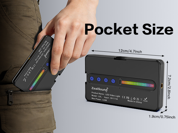 Zealsound RGB Selfie Light