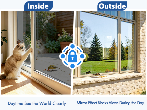 One way privacy window film