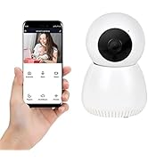 Lovskoo Cameras for Home Security Baby Camera Monitor with 1080p HD Video, 2MP, 360 Degree E27 Pa...