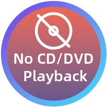 NO CD/DVD Playback