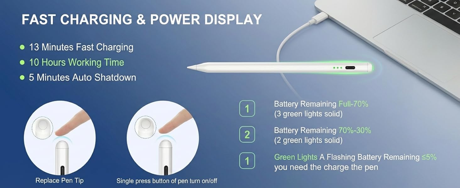 Stylus Pen for iPad 2018-2025