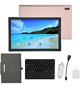 Acogedor 10.1 Inch Android Tablet, 2 in 1 Tablet with Protective Case and Keyboard, Front 8MP &amp; R...