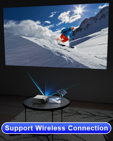 Projector with WiFi and Bluetooth