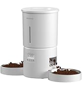 Miaosical Automatic Cat Feeder for 2 Cats,WiFi Smart App for Remote and Scheduled Feeding, 4.2L L...