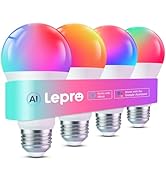 Lepro B2 AI Smart Light Bulbs - 1100LM WiFi &amp; Bluetooth RGBWW Color Changing LED Bulb, Works with...