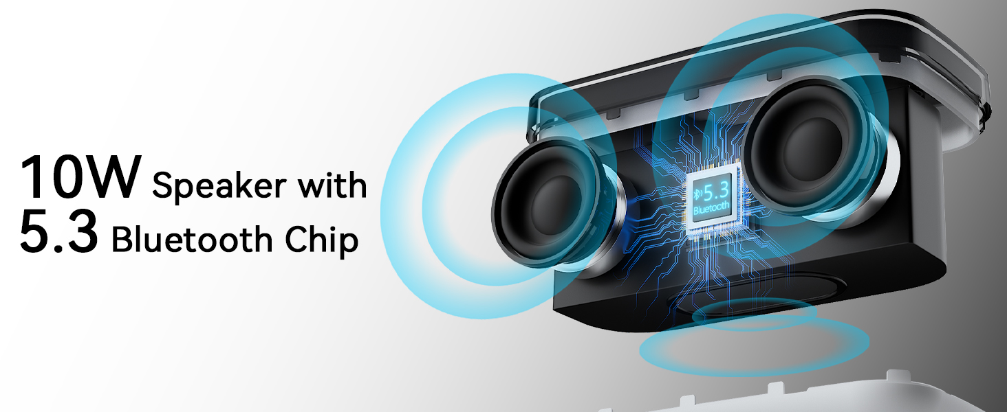 Wireless Charging Alarm Clock Speaker