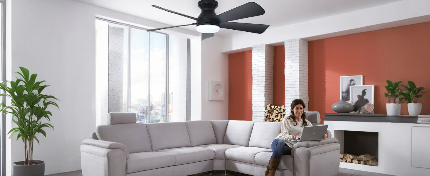 living room ceiling fan with lights