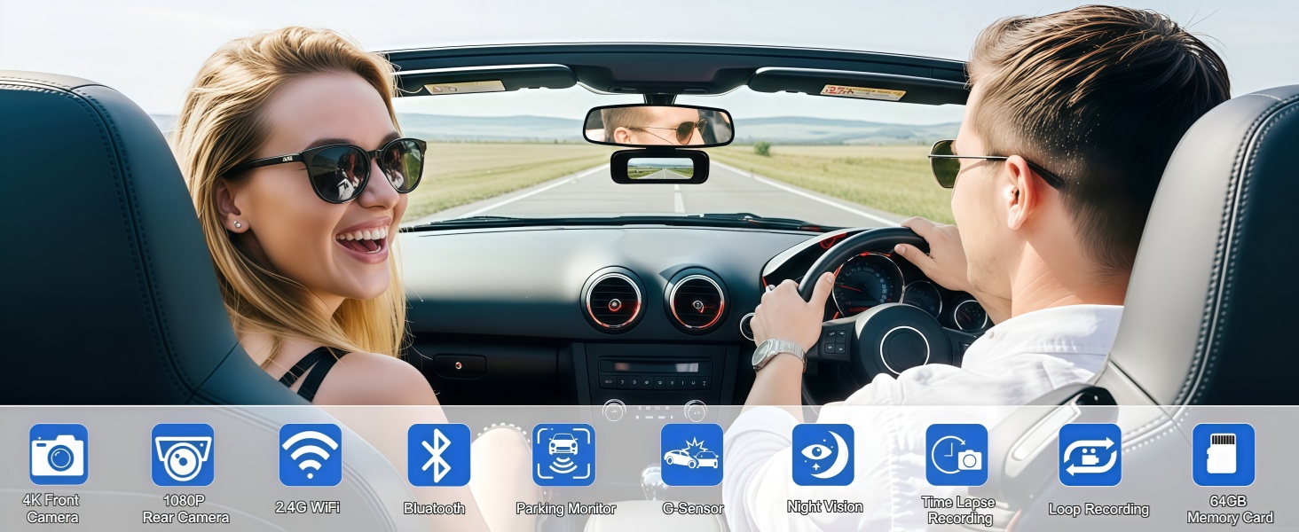 Dash Cam Front and Rear