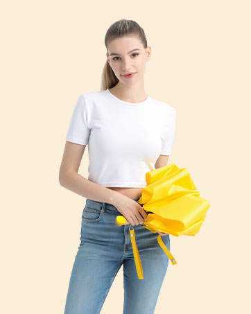 yellow umbrella cute