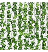 Miracliy 14 Pack 98 FT Fake Ivy Leaves Artificial Ivy Vine Hanging Garland Ivy for Wedding Decora...
