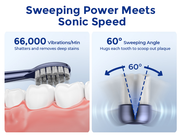 electric toothbrush with water flosser