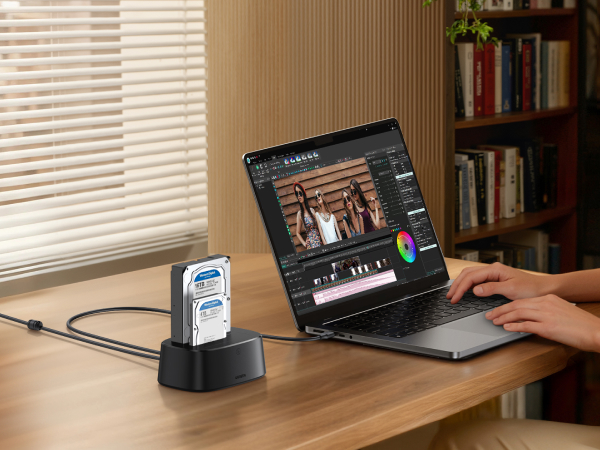 UGREEN USB 3.0 to SATA Dual-Bay HDD Hard Drive Docking Station for 2.5” &amp; 3.5” SATA HDD