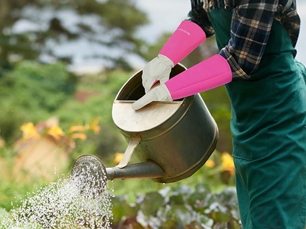 Rose Pruning Gardening Gloves for Men &amp;amp;Women, Thornproof Long Gauntlet Gloves, Pigskin Leather