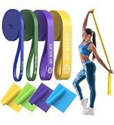 Exercise Bands,Set of 6 Resistance Bands for Working Out,Pull Up Bands Set,at Home Workout Equipm...