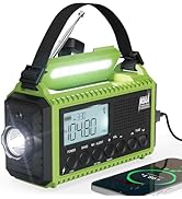 Emergency Radio,5000 NOAA Weather Radio with AM/FM/NOAA/SW,SOS Battery Operated Radio,5 Way Power...