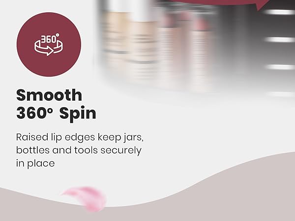 skincare organizers rotating 