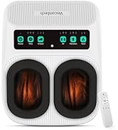 veicomtech Shiatsu Foot Massager with Heat, Deep Kneading Electric Foot Massager Machine for Plan...