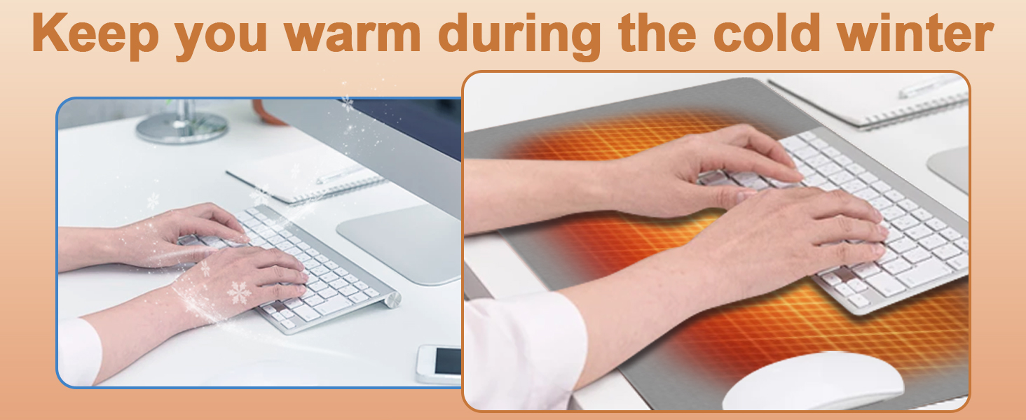 heated mouse pad mat