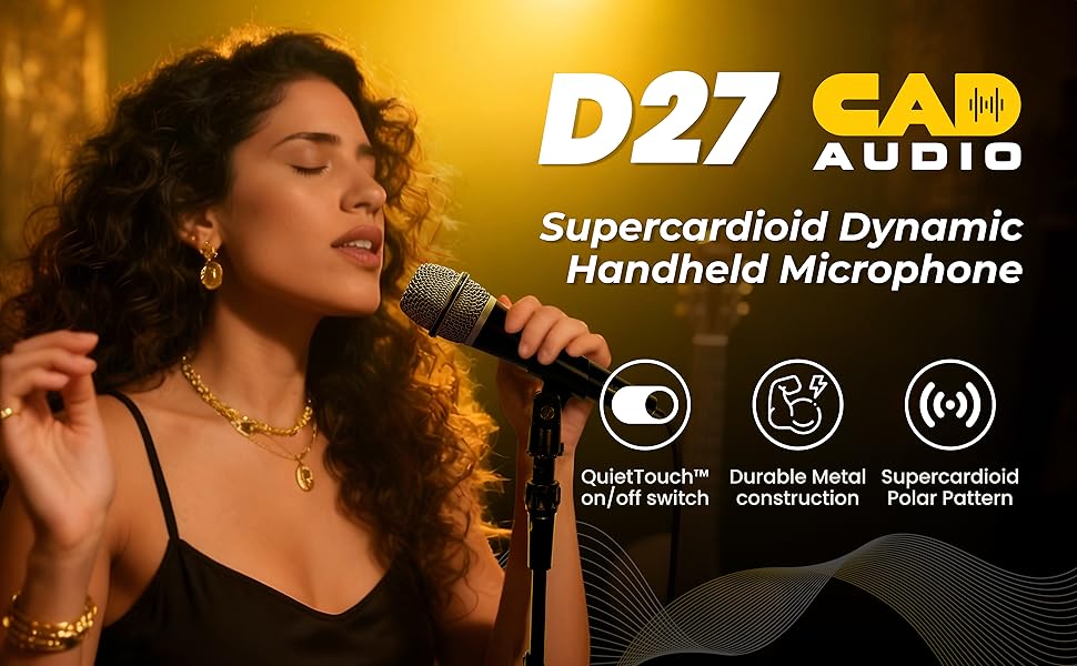 D27 Cad Audio Supercardioid Dynamic Handheld Microphone